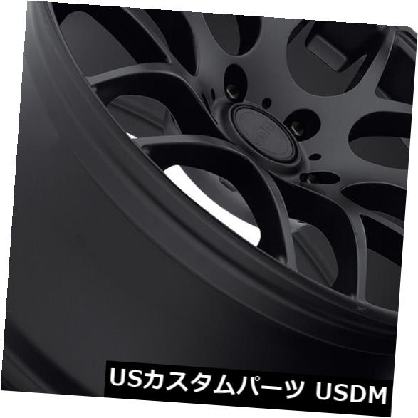 海外輸入ホイール EuroTek UO2 19x8.5 5x112ブラックホイール(4個セット) EuroTek UO2 19x8.5 5x112 Black Wheels (set of 4) 【並行輸入品】