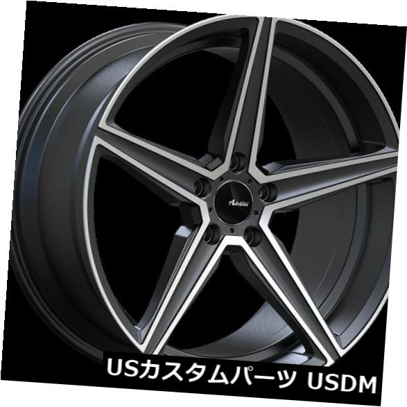 海外輸入ホイール 18x8 Advanti Racing Cammino 5x100 +45機械加工フェイスホイール（4個セット） 18x8 Advanti Racing Cammino 5x100 +45 Machined Face Wheels (Set of 4) 【並行輸入品】