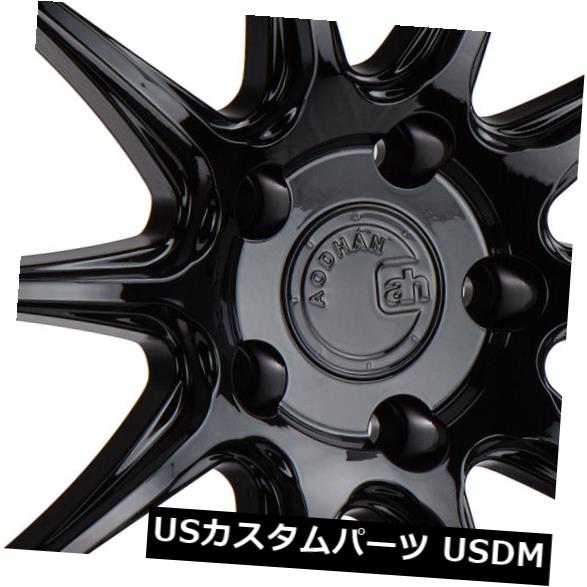 海外輸入ホイール 18x9.5 AodHan DS07 5x114.3 +22グロスブラックリム(4個セット) 18x9.5 AodHan DS07 5x114.3 +22 Gloss Black Rims (Set of 4) 【並行輸入品】|カスタムパーツ WORLD倉庫