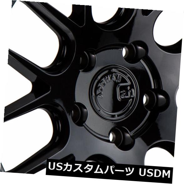 海外輸入ホイール 18x10.5 AodHan DS06 5x114.3 +22グロスブラックホイール（4個セット） 18x10.5 AodHan DS06 5x114.3 +22 Gloss Black Wheels (Set of 4) 【並行輸入品】｜カスタムパーツ WORLD倉庫