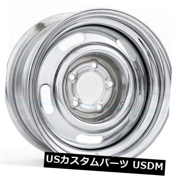 海外輸入ホイール 15X8 Vision 57 Rally 5x127 ET-6クロームホイール（4個セット） 15X8 Vision 57 Rally 5x127 ET-6 Chrome Wheels (Set of 4) 【並行輸入品】