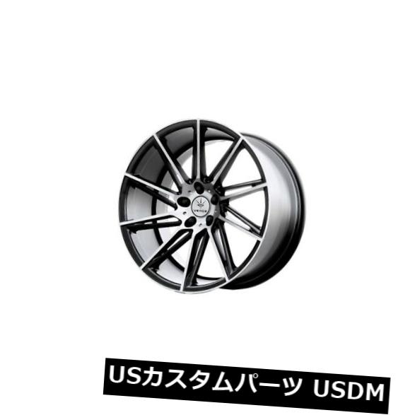 海外輸入ホイール 20x9 Verde Quantum 5x120 +35サテンブラック/ダークマシニングホイール（4個セット） 20x9 Verde Quantum 5x120 +35 Satin Black/Dark Machined Wheels (Set of 4) 【並行輸入品】