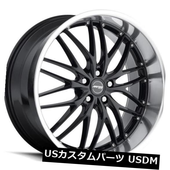 海外輸入ホイール 18x8.5 MRR GT1 5x114.3 +20ブラックホイール（4個セット） 18x8.5 MRR GT1 5x114.3 +20 Black Wheels (Set of 4) 【並行輸入品】