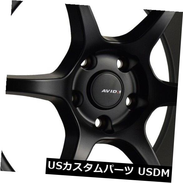 海外輸入ホイール 18x8.5 Avid.1 AV26 5x114.3 +35マットブラックホイール(4個セット) 18x8.5 Avid.1 AV26 5x114.3 +35 Matte Black Wheels (Set of 4) 【並行輸入品】|カスタムパーツ WORLD倉庫