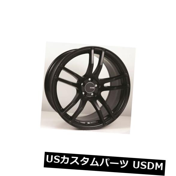 海外輸入ホイール 18x8 Enkei TX5 5x100 +45ブラックホイール（4個セット） 18x8 Enkei TX5 5x100 +45 Black Wheels (Set of 4) 【並行輸入品】