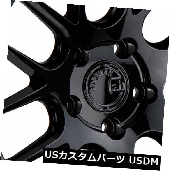 海外輸入ホイール 18x9.5 AodHan DS06 5x114.3 +22グロスブラックリム(4個セット) 18x9.5 AodHan DS06 5x114.3 +22 Gloss Black Rims (Set of 4) 【並行輸入品】