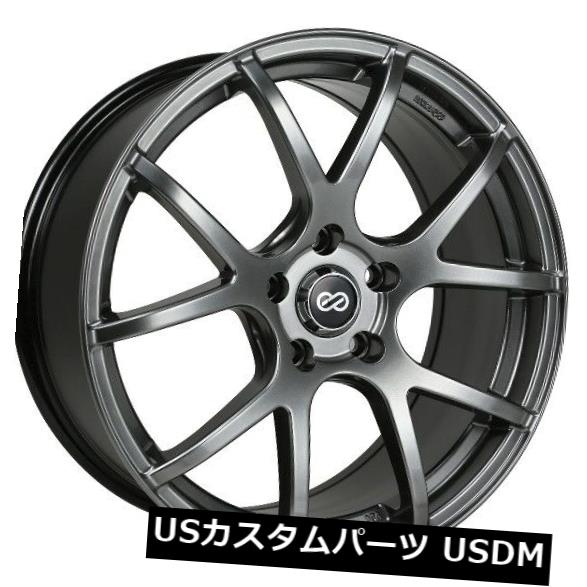 海外輸入ホイール 16x7 Enkei M52 5x114.3 +38 Hyper Black Wheels（4個セット） 16x7 Enkei M52 5x114.3 +38 Hyper Black Wheels (Set of 4) 【並行輸入品】｜カスタムパーツ WORLD倉庫
