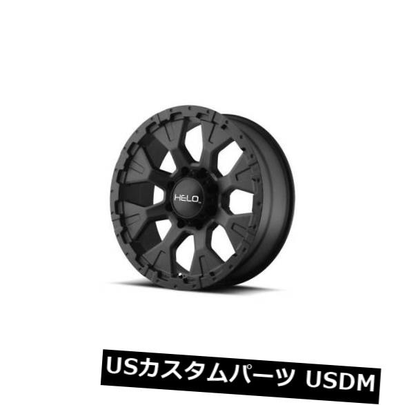 海外輸入ホイール 20x9 HELO HE878 6x139.7 ET-12サテンブラックホイール（4個セット） 20x9 HELO HE878 6x139.7 ET-12 Satin Black Wheels (Set of 4) 【並行輸入品】