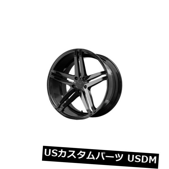 海外輸入ホイール 19x8.5 Verde Parallax 5x120 +30グロスブラックホイール（4個セット） 19x8.5 Verde Parallax 5x120 +30 Gloss Black Wheels (Set of 4) 【並行輸入品】
