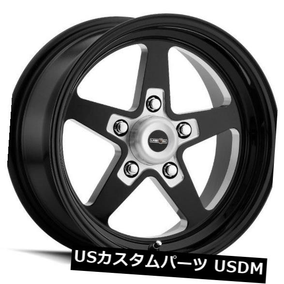 海外輸入ホイール 15X8 Vision 571 Sport Star II 5x120.65 ET0グロスブラックホイール（4個セット） 15X8 Vision 571 Sport Star II 5x120.65 ET0 Gloss Black Wheels (Set of 4) 【並行輸入品】