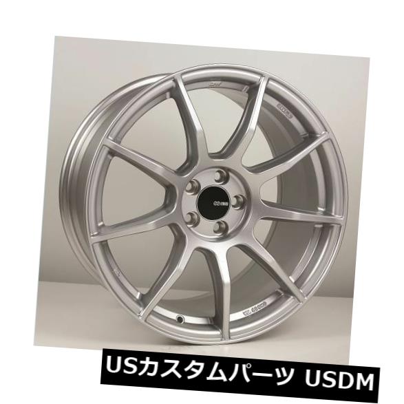 海外輸入ホイール 18x8.5 / 9.5 Enkei TS9 5x114.3 +25/30シルバーホイール（4個セット） 18x8.5/9.5 Enkei TS9 5x114.3 +25/30 Silver Wheels (Set of 4) 【並行輸入品】