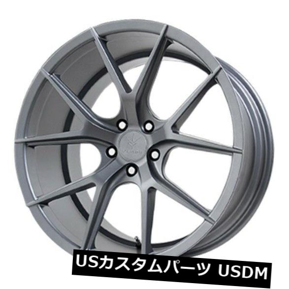 海外輸入ホイール 20x9 Verde Axis 5x112 +25マットグラファイトホイール（4個セット） 20x9 Verde Axis 5x112 +25 Matte Graphite Wheels (Set of 4) 【並行輸入品】