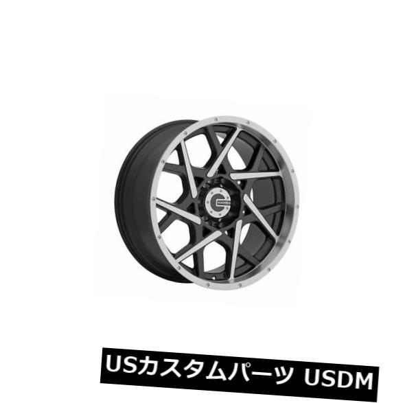 海外輸入ホイール 18x9 Mamba M20 5x139.7 ET 18グロスブラックWITH /マシニングホイール（4個セット） 18x9 Mamba M20 5x139.7 ET18 Gloss Black W/ Machined Wheels (Set of 4) 【並行輸入品】