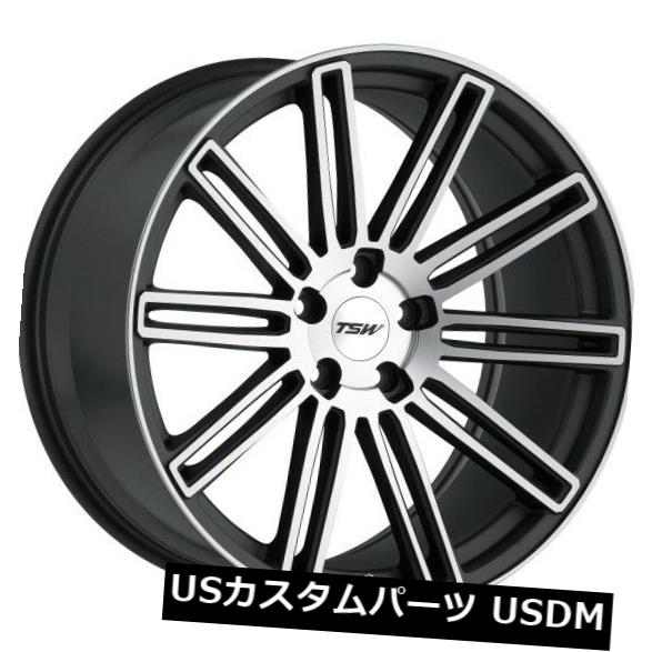 海外輸入ホイール 18x8.5 TSWクロウソーン5x114.3リム+20マットガンメタルホイール(4個セット) 18x8.5 TSW Crowthorne 5x114.3 Rims +20 Matte Gunmetal Wheels (Set of 4) 【並行輸入品】