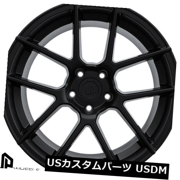 海外輸入ホイール UP520 19x8.5 5x120マットブラックET15ホイール(4個セット) UP520 19x8.5 5x120 Matte Black ET15 Wheels(set of 4) 【並行輸入品】