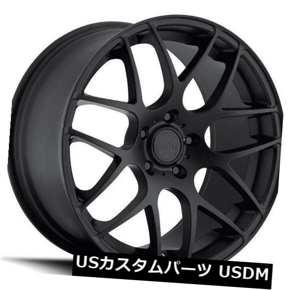 海外輸入ホイール 19x8.5 / 9.5 MRR UO2 5x120 +35/40マットブラックホイールの新しいセット（4） 19x8.5/9.5 MRR UO2 5x120 +35/40 Matte Black Wheels New Set of (4) 【並行輸入品】