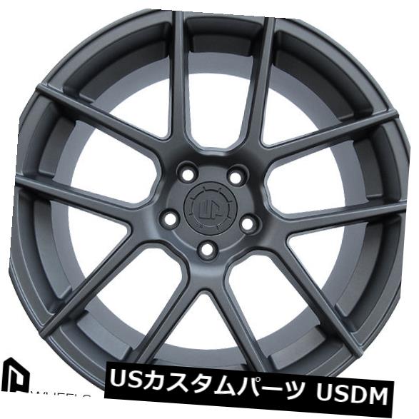 海外輸入ホイール UP520 19x8.5 5x114.3マットガンメタルET35ホイール(4個セット) UP520 19x8.5 5x114.3 Matte Gunmetal ET35 Wheels(set of 4) 【並行輸入品】