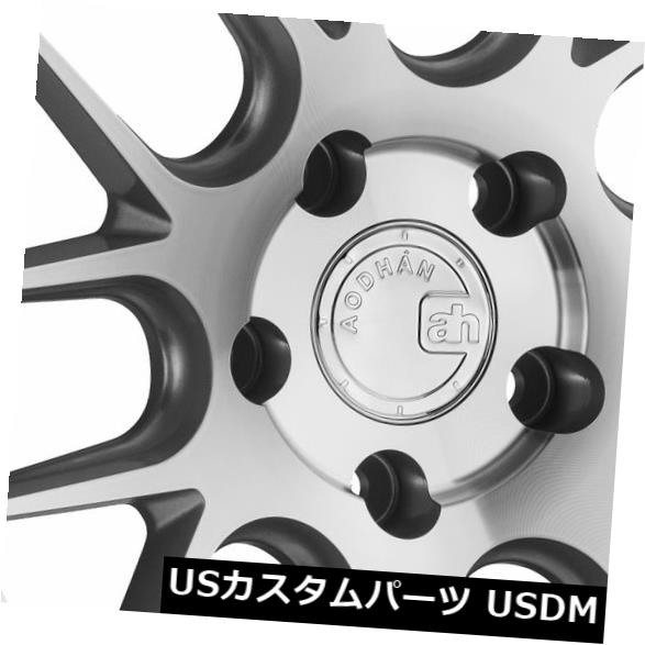 海外輸入ホイール 18x8.5 AodHan DS06 5x114.3 +35機械加工リム（4個セット） 18x8.5 AodHan DS06 5x114.3 +35 Machined Rims (Set of 4) 【並行輸入品】
