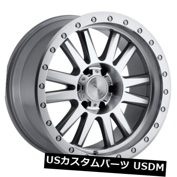 海外輸入ホイール 20x9ブラックRhino Tanay 8x170 ET-12マシンフェイスホイール（4個セット） 20x9 Black Rhino Tanay 8x170 ET-12 Machine Face Wheels (Set of 4) 【並行輸入品】