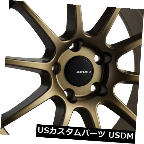 海外輸入ホイール 18x8.5 Avid.1 AV27 5x114.3 +35マットブロンズホイール(4個セット) 18x8.5 Avid.1 AV27 5x114.3 +35 Matte Bronze Wheels (Set of 4) 【並行輸入品】|カスタムパーツ WORLD倉庫