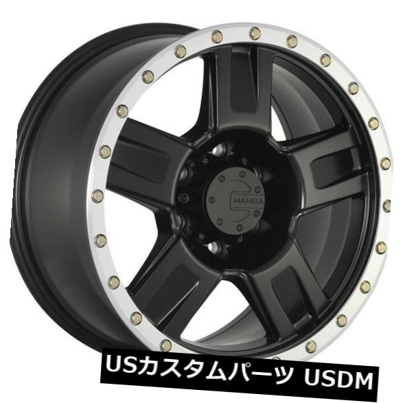海外輸入ホイール 20x9 MAMBA M18 6x135 et30 Matte Black W / Machine Bead Lip Wheels（4個セット） 20x9 MAMBA M18 6x135 et30 Matte Black W/Machine Bead Lip Wheels (Set of 4) 【並行輸入品】