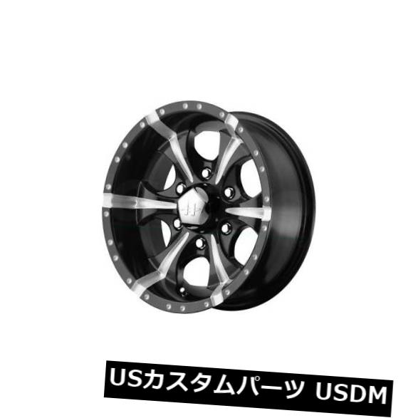 海外輸入ホイール 17x9 HELO MAXX 6x139.7 ET18ブラックミルドホイール（4個セット） 17x9 HELO MAXX 6x139.7 ET18 Black Milled Wheels (Set of 4) 【並行輸入品】