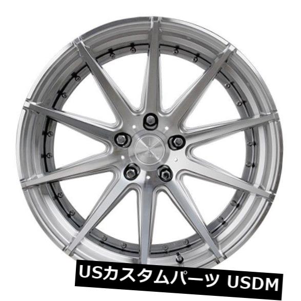海外輸入ホイール 20x10 / 11 Verde Insignia 5x120 +42/40 Hyper Silverホイール（4個セット） 20x10/11 Verde Insignia 5x120 +42/40 Hyper Silver wheels (set of 4) 【並行輸入品】