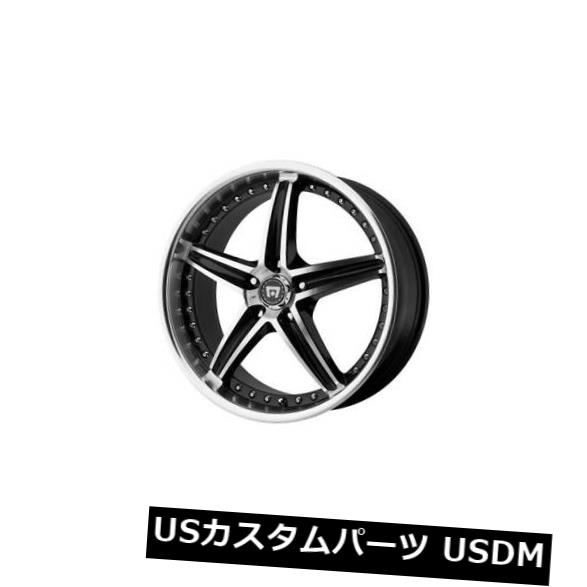 海外輸入ホイール 18x8 MOTEGI MR107 5x114.3 ET42ブラックマシニングリム（4個セット） 18x8 MOTEGI MR107 5x114.3 ET42 Black Machined Rims (Set of 4) 【並行輸入品】 202,565円