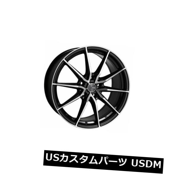 海外輸入ホイール 18x8 Enkei Rims DRACO 5x114.3 +45ブラックホイール（4個セット） 18x8 Enkei Rims DRACO 5x114.3 +45 Black Wheels (Set of 4) 【並行輸入品】｜カスタムパーツ WORLD倉庫