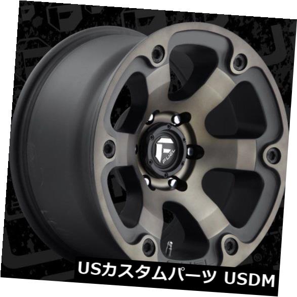 海外輸入ホイール Fuel Beast D564 17x9 5x5.0 ET1 Black Machined Tint Wheels Rims（4個セット） Fuel Beast D564 17x9 5x5.0 ET1 Black Machined Tint Wheels Rims (Set of 4) 【並行輸入品】