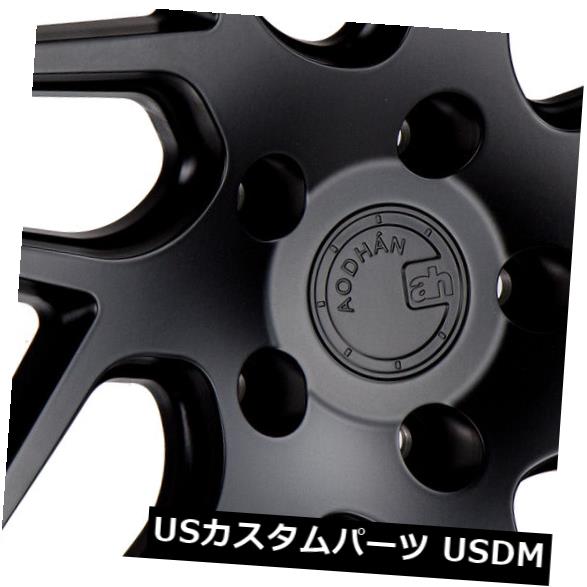 海外輸入ホイール 18x8 F / 18x9 R AodHan LS008 5x120 + 35F / 30Rマットブラックホイール（4個セット） 18x8 F / 18x9 R AodHan LS008 5x120 +35F/30R Matte Black Wheels (Set of 4) 【並行輸入品】