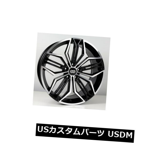 海外輸入ホイール 17x7.5 Enkei CUV 5x108 +45ブラックマシニングホイール(4個セット) 17x7.5 Enkei CUV 5x108 +45 Black Machined Wheels (Set of 4) 【並行輸入品】|カスタムパーツ WORLD倉庫