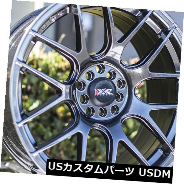 海外輸入ホイール XXR 530 18X9.75リム5x100 / 114.3 +20クロムブラックホイール（4個セット） XXR 530 18X9.75 Rims 5x100/114.3 +20 Chromium Black Wheels (Set of 4) 【並行輸入品】｜カスタムパーツ WORLD倉庫