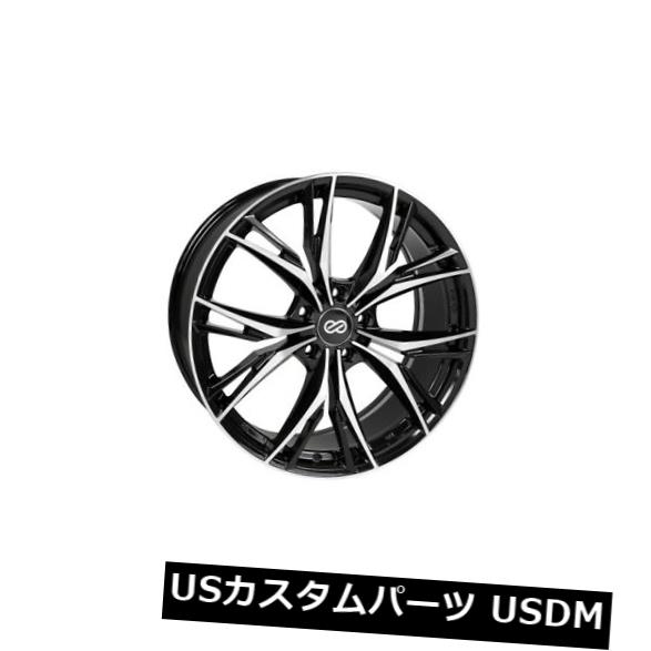 海外輸入ホイール 17x7.5 Enkei ONX 5x100 +45ブラックマシニングホイール（4個セット） 17x7.5 Enkei ONX 5x100 +45 Black Machined Wheels (Set of 4) 【並行輸入品】
