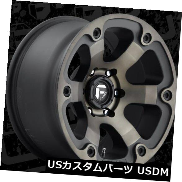 海外輸入ホイール Fuel Beast D564 17x9 5x5.5 ET1 Black Machined Tint Wheels Rims（4個セット） Fuel Beast D564 17x9 5x5.5 ET1 Black Machined Tint Wheels Rims (Set of 4) 【並行輸入品】
