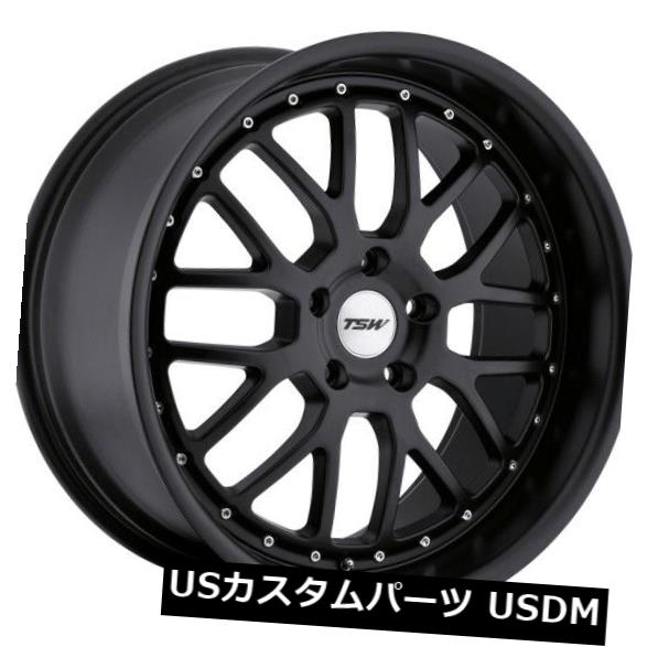 海外輸入ホイール 18x8 TSWバレンシア5x112リム+32マットブラックホイール(4個セット) 18x8 TSW Valencia 5x112 Rims +32 Matte Black Wheels (Set of 4) 【並行輸入品】|カスタムパーツ WORLD倉庫