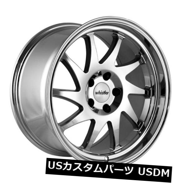 海外輸入ホイール ウィスラーKR7 18x9.5 5x114.3リム+35クロームホイール（4個セット） Whistler KR7 18x9.5 5x114.3 Rims +35 Chrome Wheels (Set of 4) 【並行輸入品】｜カスタムパーツ WORLD倉庫 216,920円