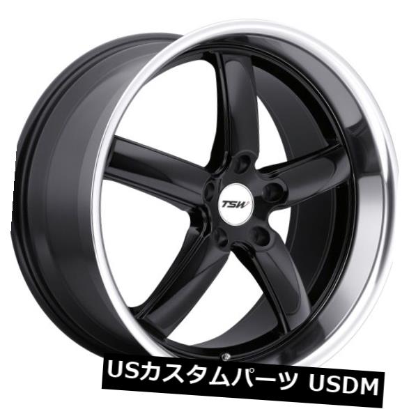 海外輸入ホイール 18x9.5 TSW Stowe 5x114.3リム+20ブラックホイール（4個セット） 18x9.5 TSW Stowe 5x114.3 Rims +20 Black Wheels (Set of 4) 【並行輸入品】 230,505円