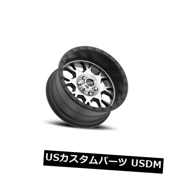 海外輸入ホイール 17X9 Vision GV8 Invader 5x127 ET12マットブラック機械加工フェイスホイール（4個セット） 17X9 Vision GV8 Invader 5x127 ET12 Matte Black Machined Face Wheels (Set of 4) 【並行輸入品】｜カスタムパーツ WORLD倉庫