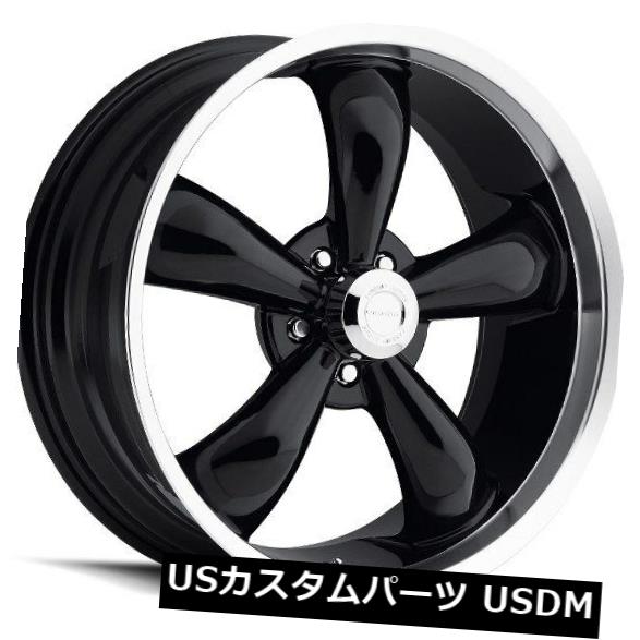 海外輸入ホイール 18X8.5 Vision 142 Legend 5 5x115 ET10グロスブラックマシニングドリップホイール（4個セット） 18X8.5 Vision 142 Legend 5 5x115 ET10 Gloss Black Machined Lip Wheels (Set of 4) 【並行輸入品】｜カスタムパーツ WORLD倉庫