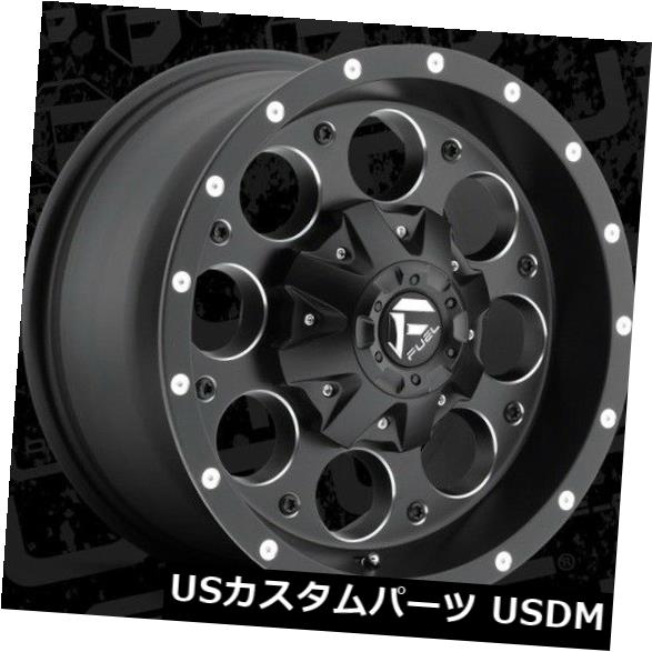海外輸入ホイール Fuel Revolver D525 16x8 8x6.5 ET1ブラックリム（4個セット） Fuel Revolver D525 16x8 8x6.5 ET1 Black Rims (Set of 4) 【並行輸入品】｜カスタムパーツ WORLD倉庫