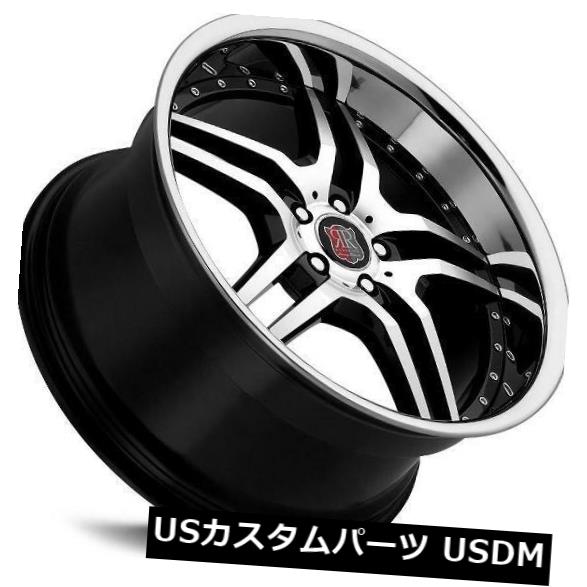海外輸入ホイール 18x8 / 9 MRR RW2 5x120 +25 Back with w / Chrome Lip Wheels新しいセット(4) 18x8/9 MRR RW2 5x120 +25 Back w/ Chrome Lip Wheels New Set of (4) 【並行輸入品】