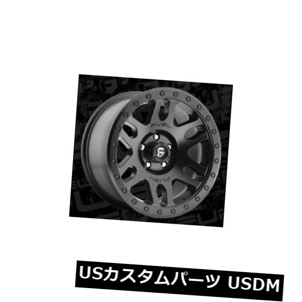 海外輸入ホイール 燃料反動18x9 6x120 ET20マットブラックリム（4個セット） Fuel Recoil 18x9 6x120 ET20 Matte Black Rims (Set of 4) 【並行輸入品】