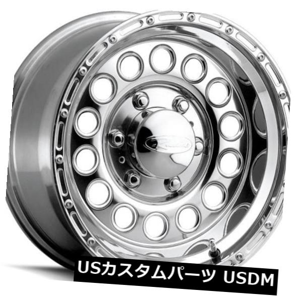海外輸入ホイール 16x8 Raceline 887-Rockcrushe r 8x165.1 ET-20ポリッシュドホイール（4個セット） 16x8 Raceline 887-Rockcrusher 8x165.1 ET-20 Polished Wheels (Set of 4) 【並行輸入品】
