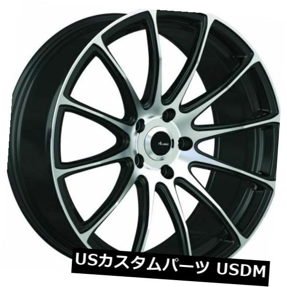 海外輸入ホイール 19x9.5 Advanti Racing Svelto 5x114.3 +45機械加工フェイスホイール（4個セット） 19x9.5 Advanti Racing Svelto 5x114.3 +45 Machined Face Wheels (Set of 4) 【並行輸入品】