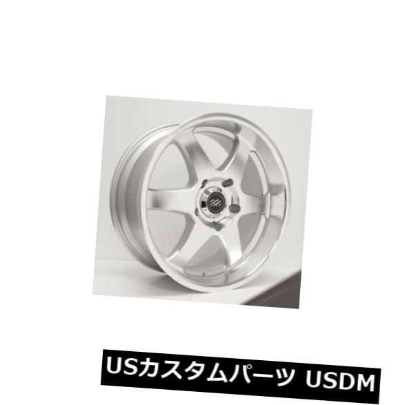 海外輸入ホイール 17x8 Enkei ST6 6x139.7 +35シルバー加工ホイール（4個セット） 17x8 Enkei ST6 6x139.7 +35 Silver Machined Wheels (Set of 4) 【並行輸入品】