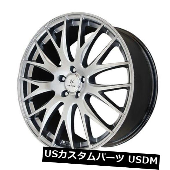 海外輸入ホイール 20x8.5 Verde Saga 5x120 +38 Hyper Silver Dark Wheels（4個セット） 20x8.5 Verde Saga 5x120 +38 Hyper Silver Dark Wheels (Set of 4) 【並行輸入品】｜カスタムパーツ WORLD倉庫