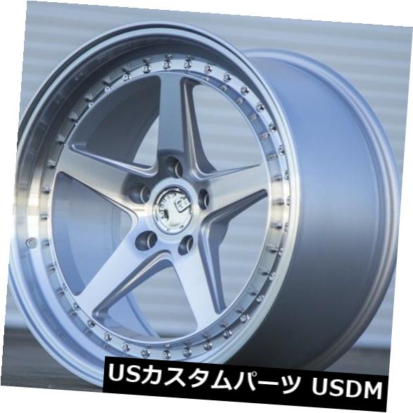 海外輸入ホイール 18x8.5 / 18x9.5 AodHan DS05 5x100 +35シルバーホイール（4個セット） 18x8.5/18x9.5 AodHan DS05 5x100 +35 Silver Wheels (set of 4) 【並行輸入品】