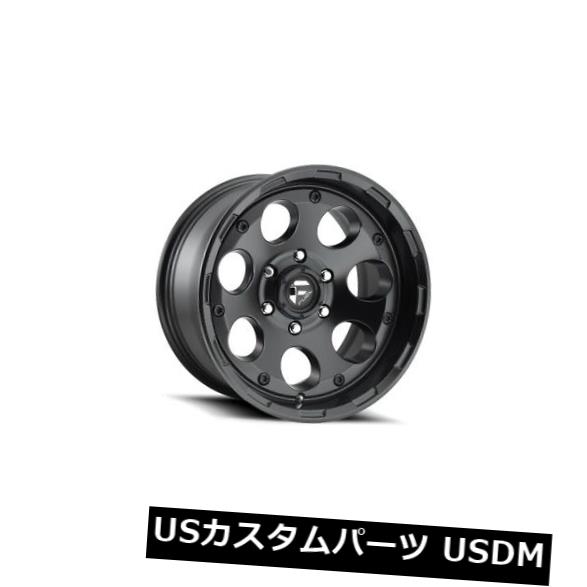 海外輸入ホイール 18x9フューエルD608 5x5.0 ET-12マットブラックホイール（4個セット） 18x9 FUEL D608 5x5.0 ET-12 Matte Black Wheels (Set of 4) 【並行輸入品】
