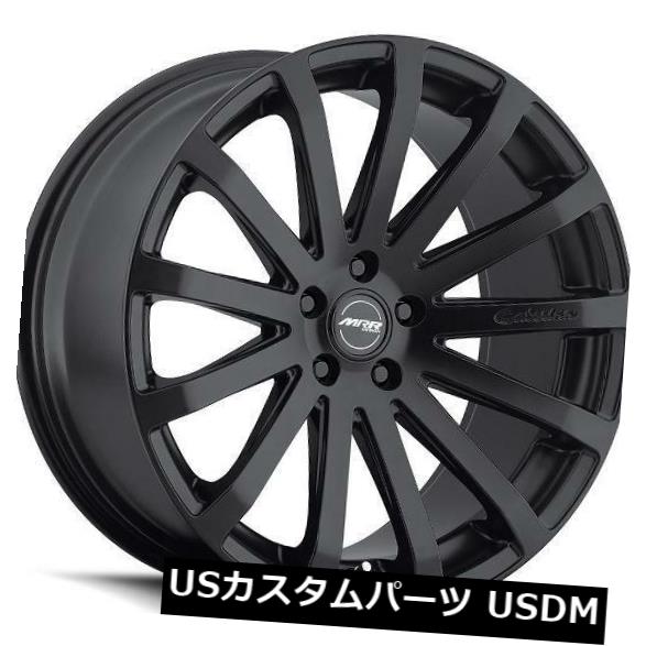 海外輸入ホイール 18x9.5 MRR HR9 5x108 +40マットブラックホイールの新しいセット（4） 18x9.5 MRR HR9 5x108 +40 Matte Black Wheels New Set of (4) 【並行輸入品】
